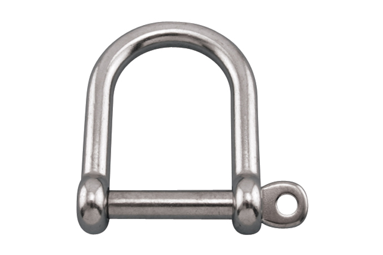 Stainless Steel Wide D Shackle with Screw Pin, S0114-0006, S0114-0008, S0114-0010, S0114-0012